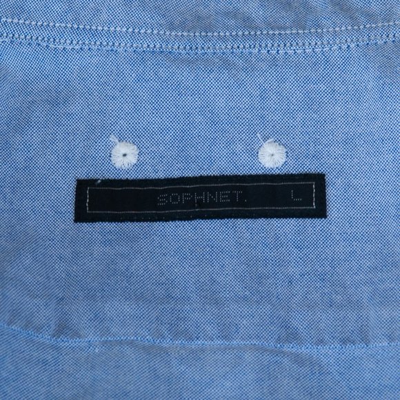 Sophnet Blue Bandana Panel Oxford Shirt - Picture 3 of 9